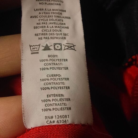 Le Tigre Mens L Black & Red Velour Embroidered Jacket - Picture 13 of 14